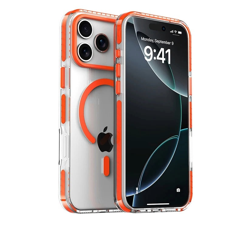 VOLTSHIELD ClearMag Case – MagSafe Hülle, kompatibel mit iPhone 17 / 17 Pro / 17 Pro Max