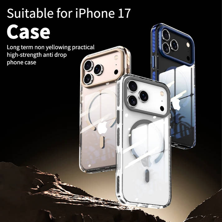 VOLTSHIELD ClearMag Case – MagSafe Hülle, kompatibel mit iPhone 17 / 17 Pro / 17 Pro Max