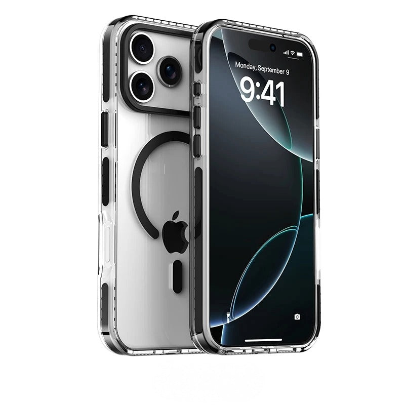 VOLTSHIELD ClearMag Case – MagSafe Hülle, kompatibel mit iPhone 17 / 17 Pro / 17 Pro Max