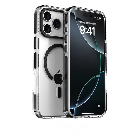 VOLTSHIELD ClearMag Case – MagSafe Hülle, kompatibel mit iPhone 17 / 17 Pro / 17 Pro Max
